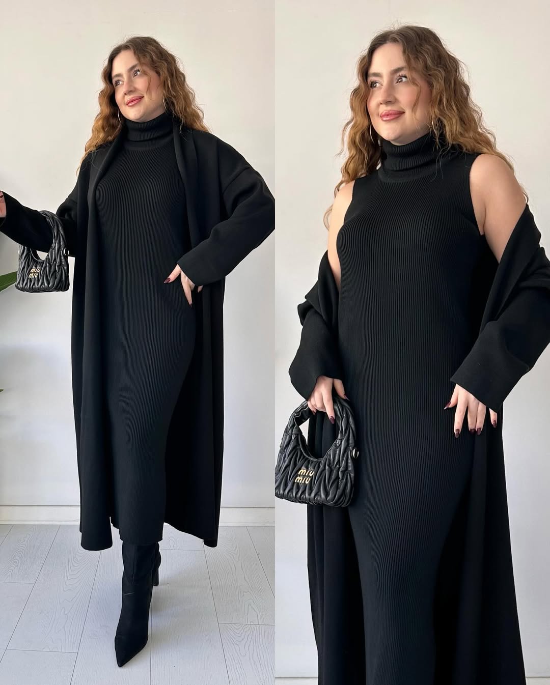Winter – High-Neck Coat Set 2PCs